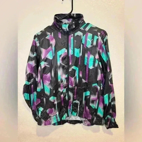 Puma Sportlifestyle Complete Vintage Running Cell Wind Windbreaker Jacket Size M - Picture 1 of 6
